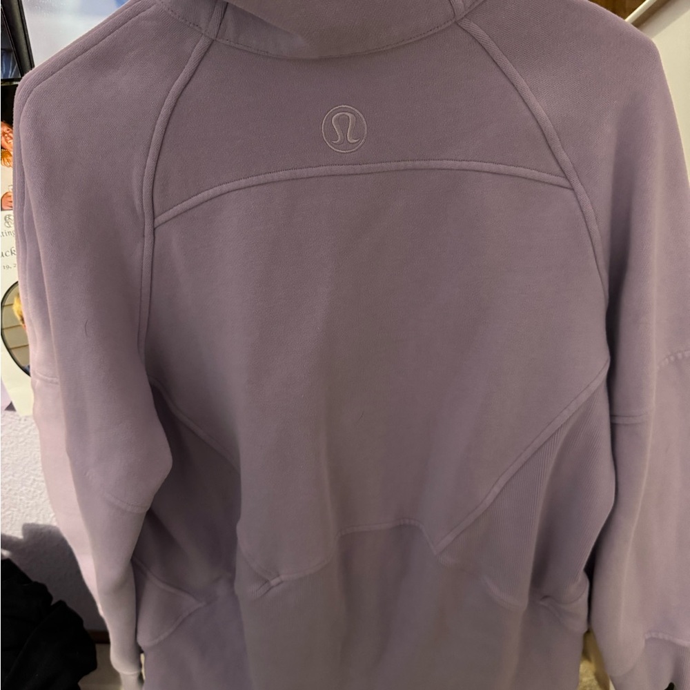 lululemon athletica Women's Purple Half-Zip Hoodie - Picture 2 of 2